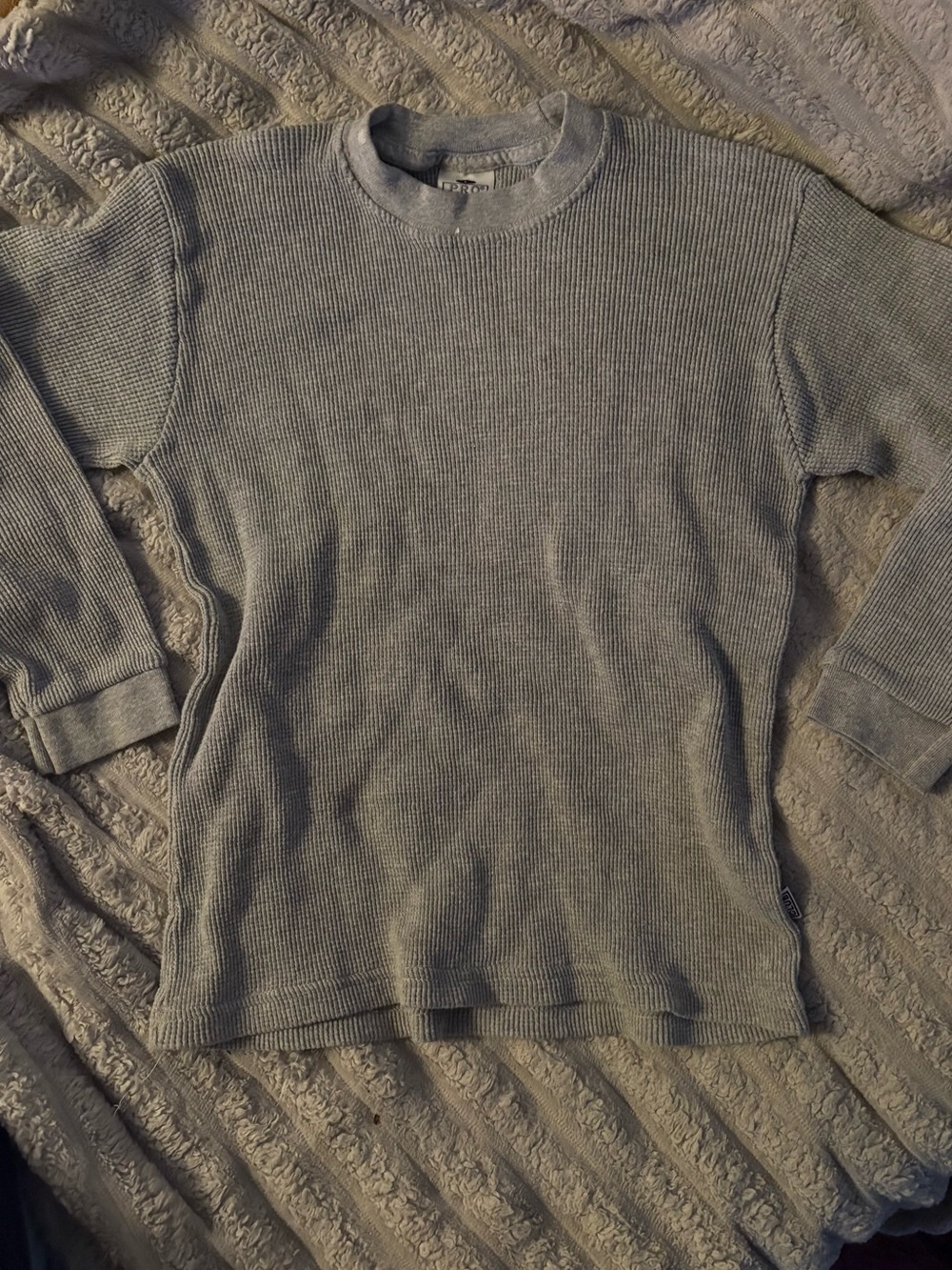Boys Pro Club Long-Sleeve Waffle Knit Tee